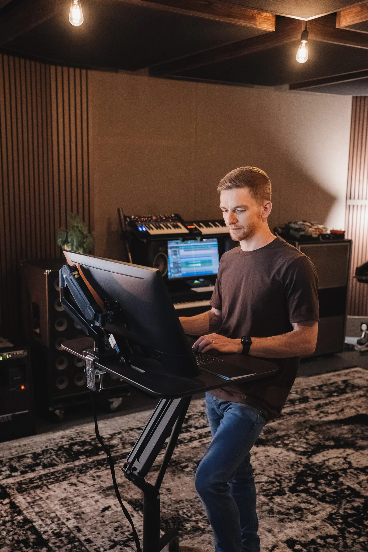 Ben at the mixing desk